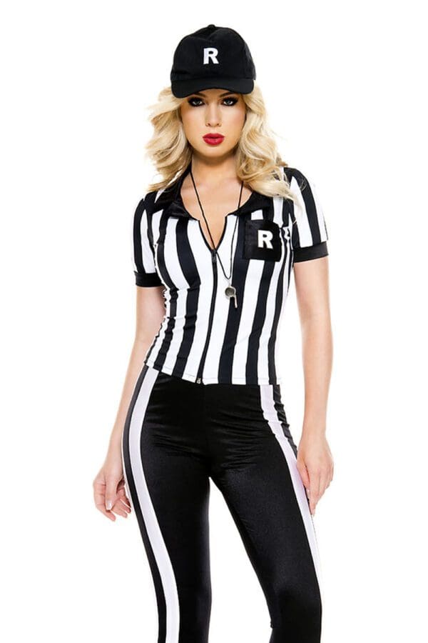 4 PC. Ladies Half Time Referee Costume Set