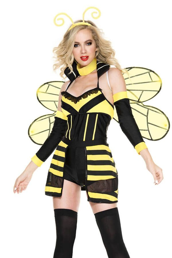 5 PC. Ladies Buzzed Bee Costume Set