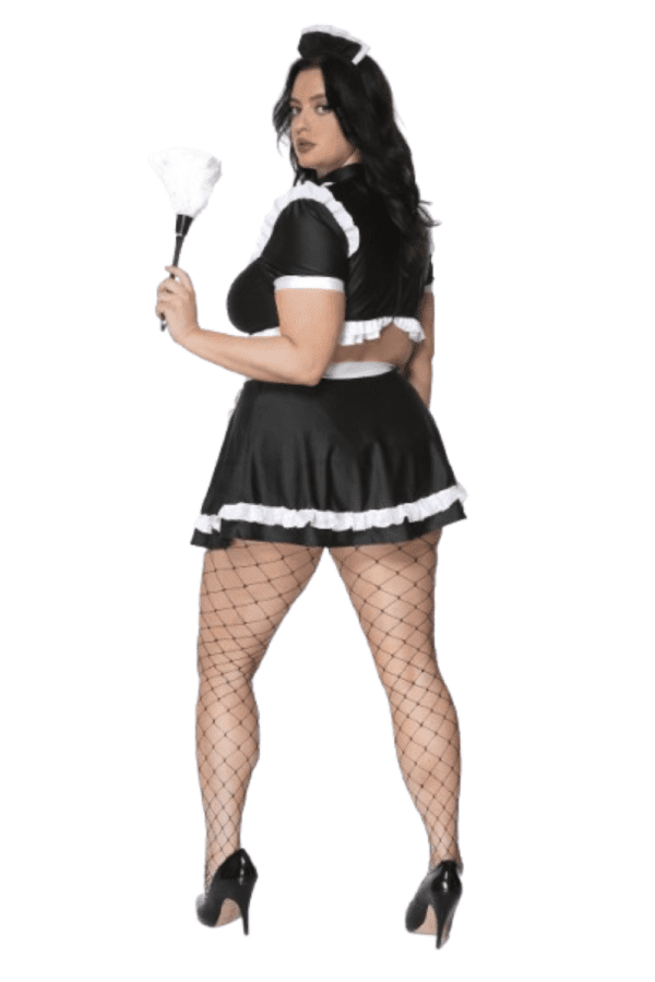 4 PC. Ladies SEXY FRENCH MAID Costume Set - Image 4