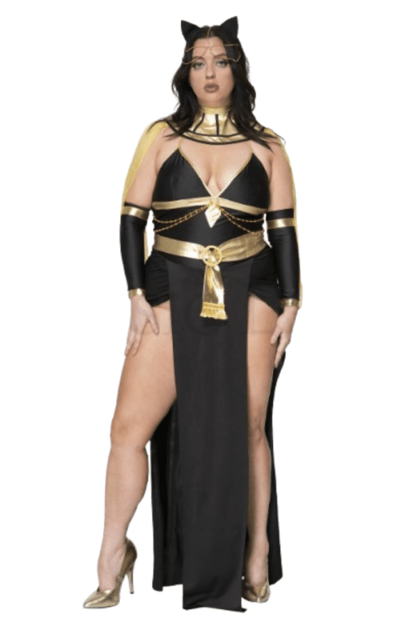 5 PC. Ladies EYGPTIAN CLEOPATRA Costume Set - Image 3