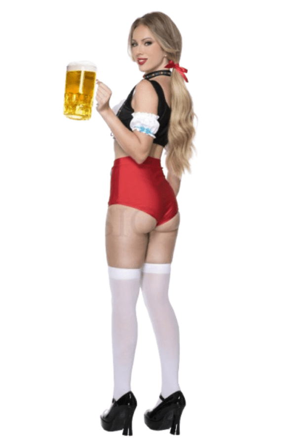 4 PC. Ladies Sexy Oktoberfest Babe Costume Set - Image 3