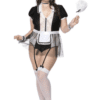6 PC. Ladies Naughty French Maid Costume Set - Image 4