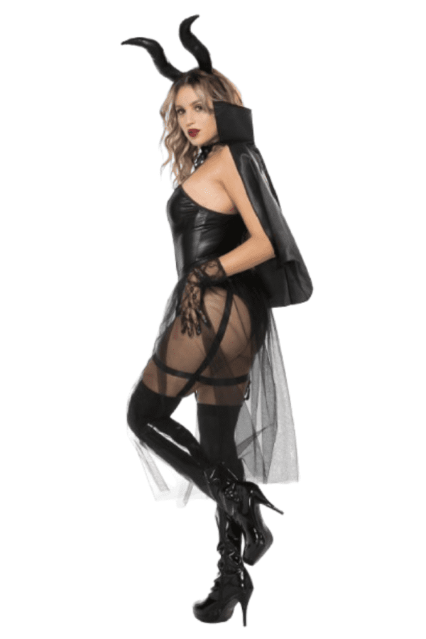 6 PC. Ladies Dark Devil Costume Set - Image 2