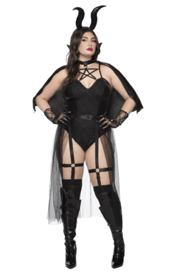 6 PC. Ladies Dark Devil Costume Set - Image 4