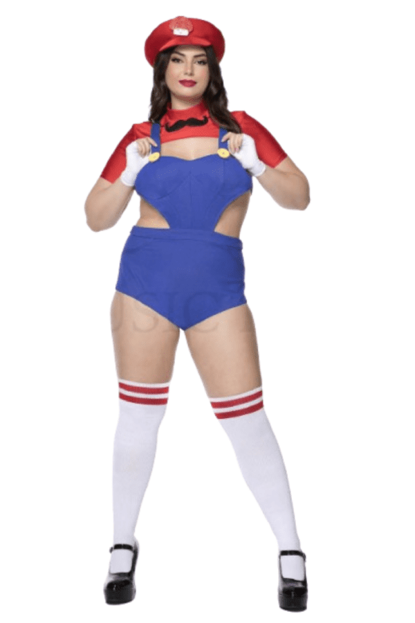 5 PC. Ladies Sexy Plumber Babe Costume Set - Image 3
