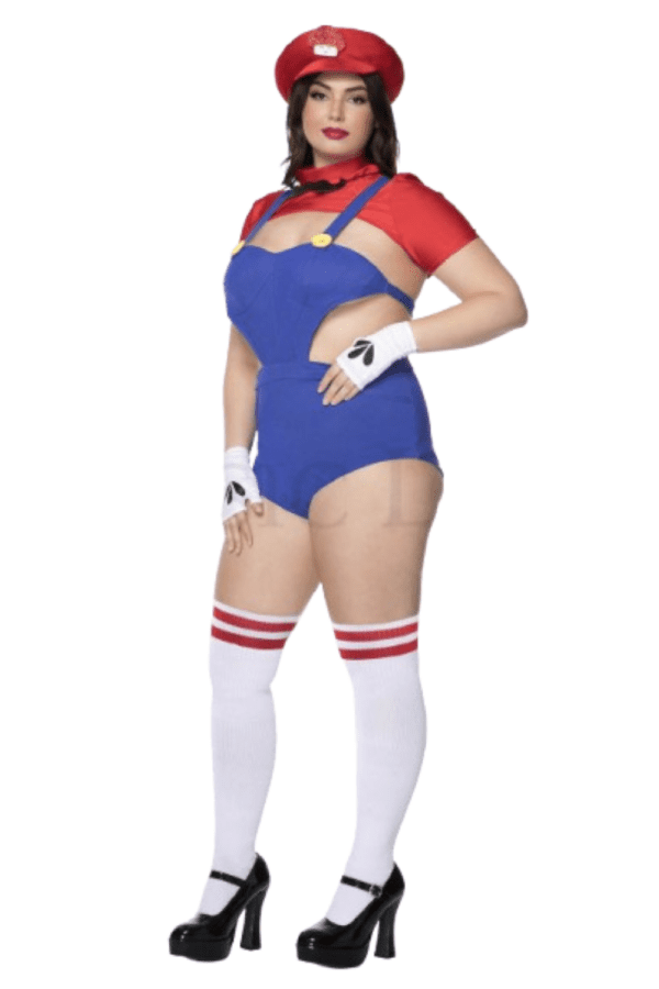 5 PC. Ladies Sexy Plumber Babe Costume Set - Image 4