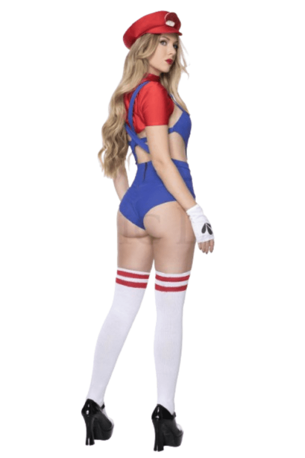 5 PC. Ladies Sexy Plumber Babe Costume Set - Image 2
