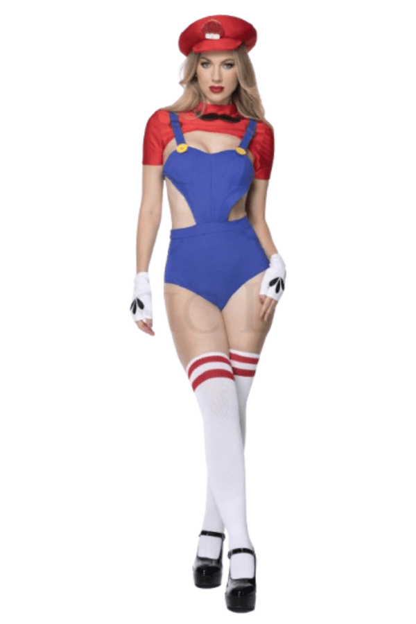 5 PC. Ladies Sexy Plumber Babe Costume Set