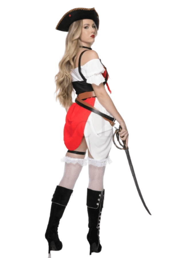 7 PC. Ladies Adventurous Pirate Costume Set - Image 3