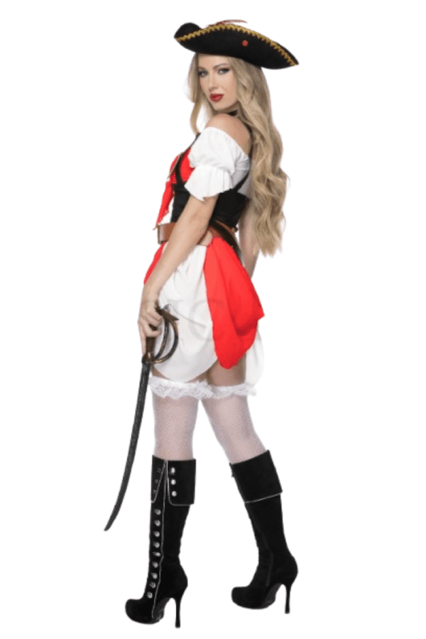 7 PC. Ladies Adventurous Pirate Costume Set - Image 2