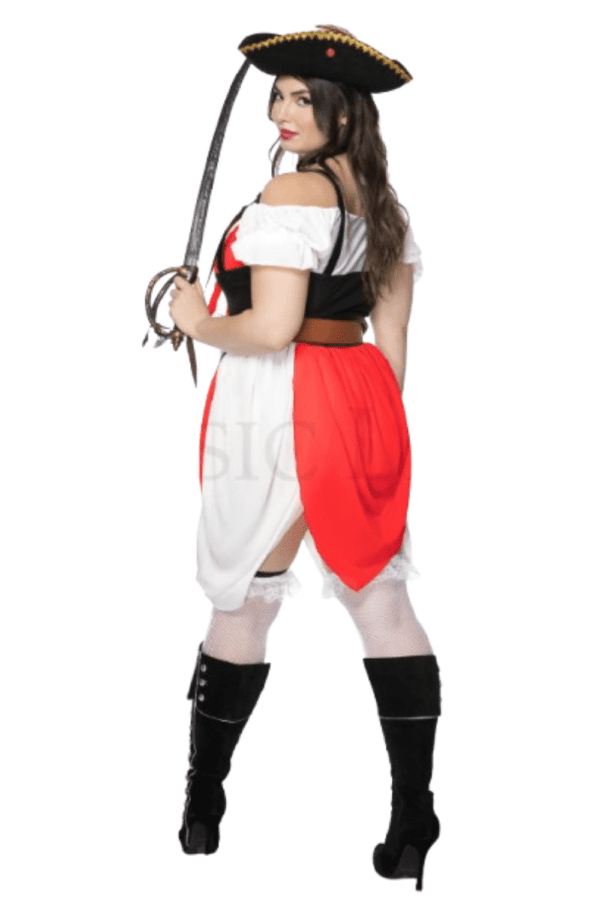 7 PC. Ladies Adventurous Pirate Costume Set - Image 5
