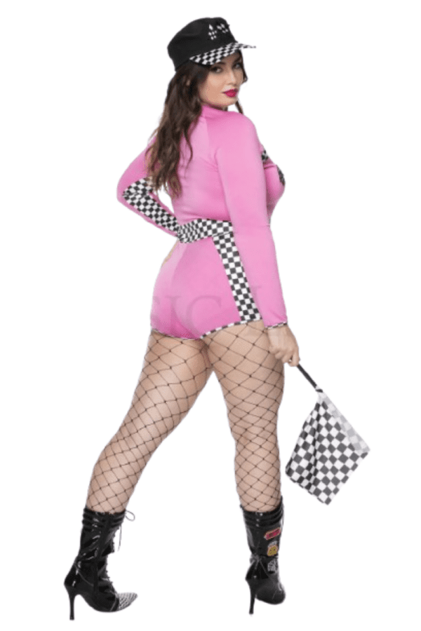 3 PC. Ladies Racer Babe Costume Set - Image 6