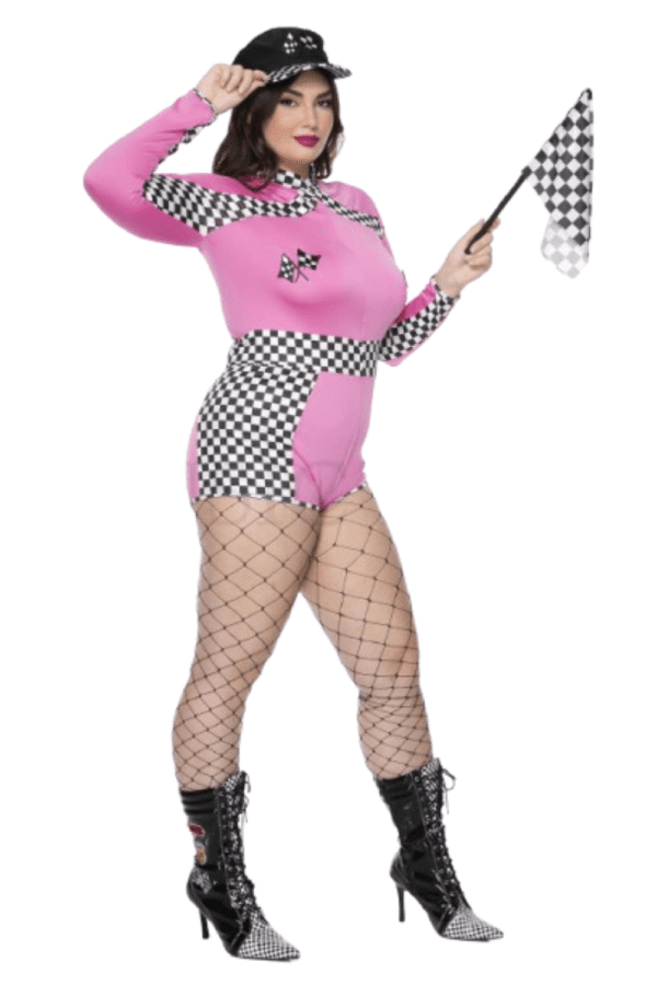 3 PC. Ladies Racer Babe Costume Set - Image 5