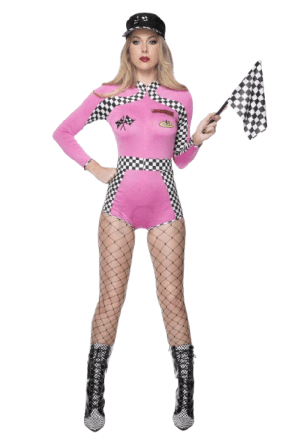 3 PC. Ladies Racer Babe Costume Set