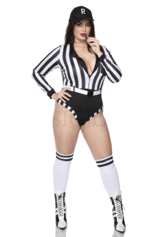 4 PC. Ladies Referee Babe Costume Set - Image 4