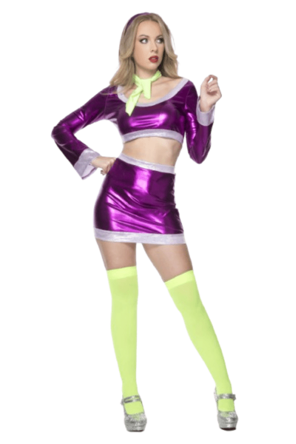 4 PC. Ladies Groovy Detective Costume Set