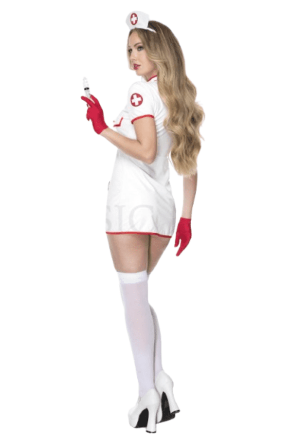4 PC. Ladies Misbehaving Nurse Costume Set - Image 3
