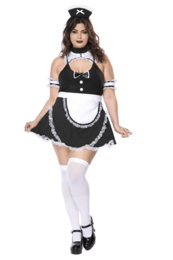 5 PC. Ladies  Fancy French Maid Costume Set - Image 3