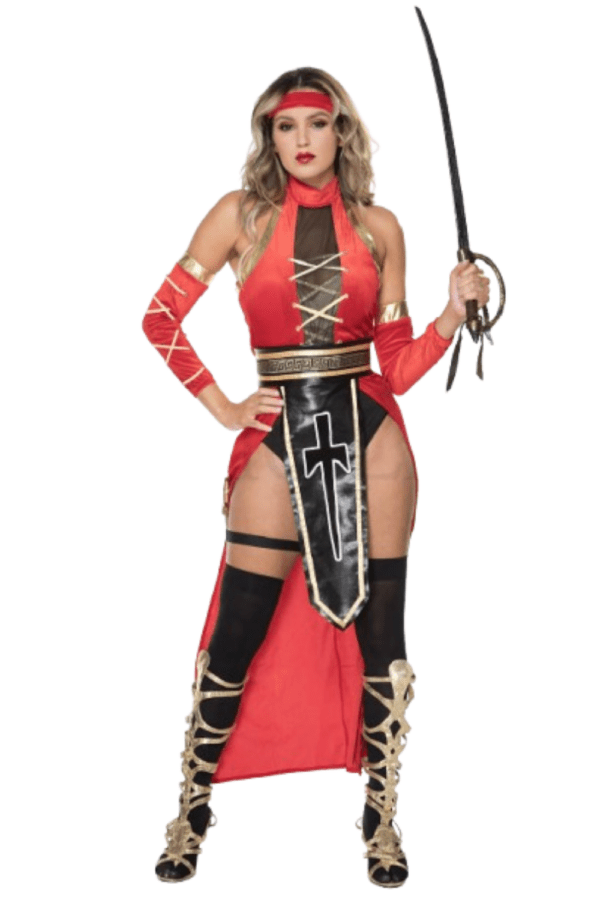 6 PC. Ladies Ancient Warrior Costume Set