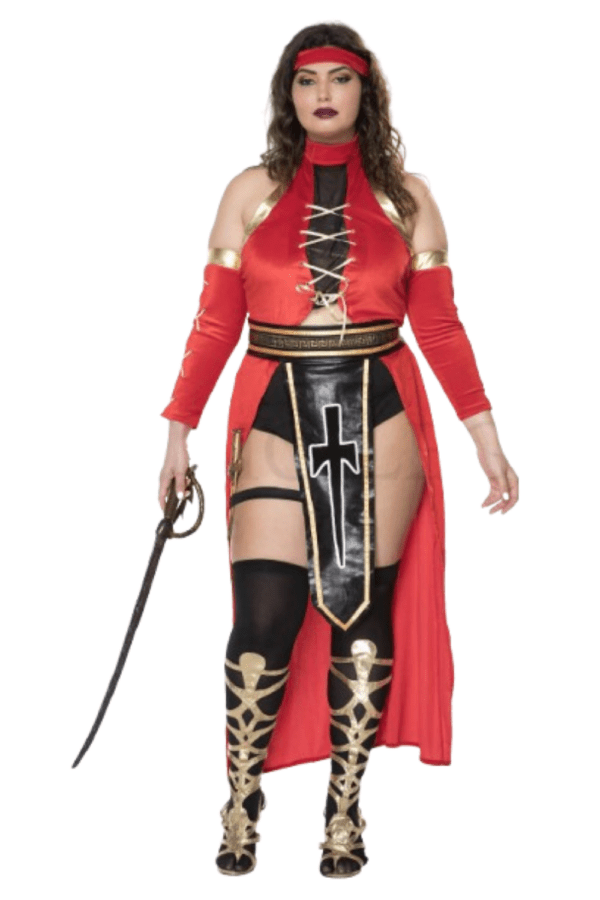 6 PC. Ladies Ancient Warrior Costume Set - Image 3