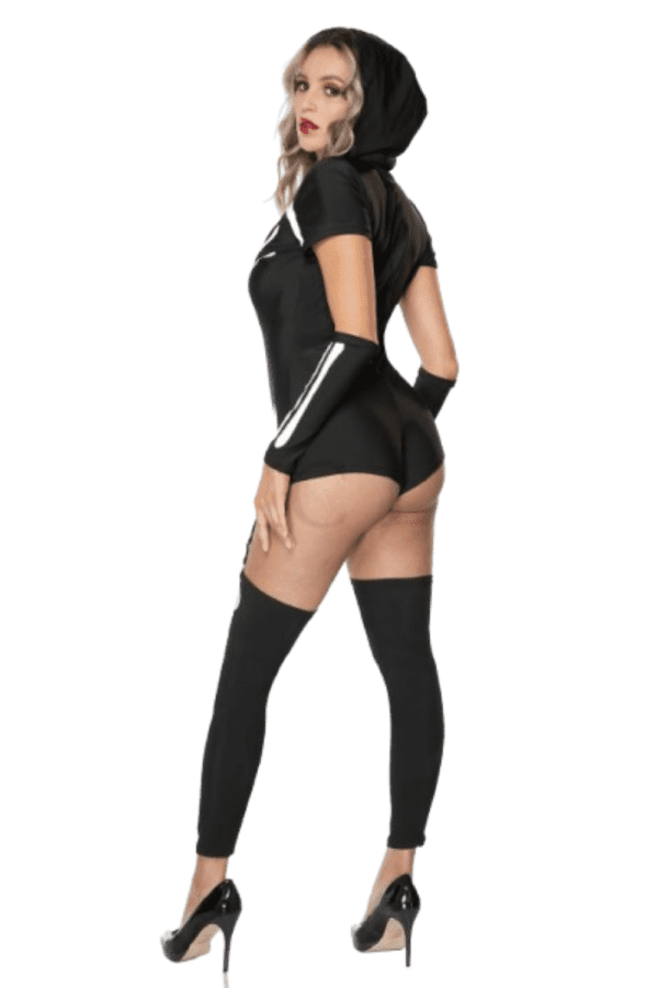 3 PC. Ladies Sexy Skeleton Costume Set - Image 3