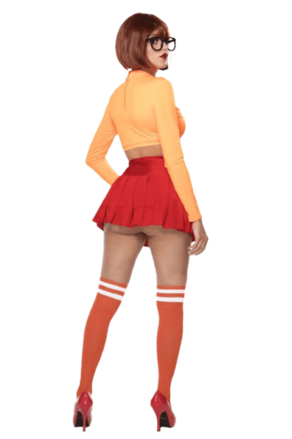 3 PC. Ladies Nerdy Detective Costume Set - Image 2