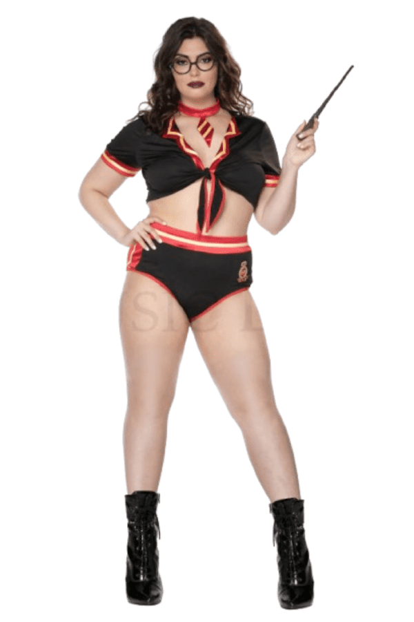 5 PC. Ladies Wizard Classmate Costume Set - Image 4