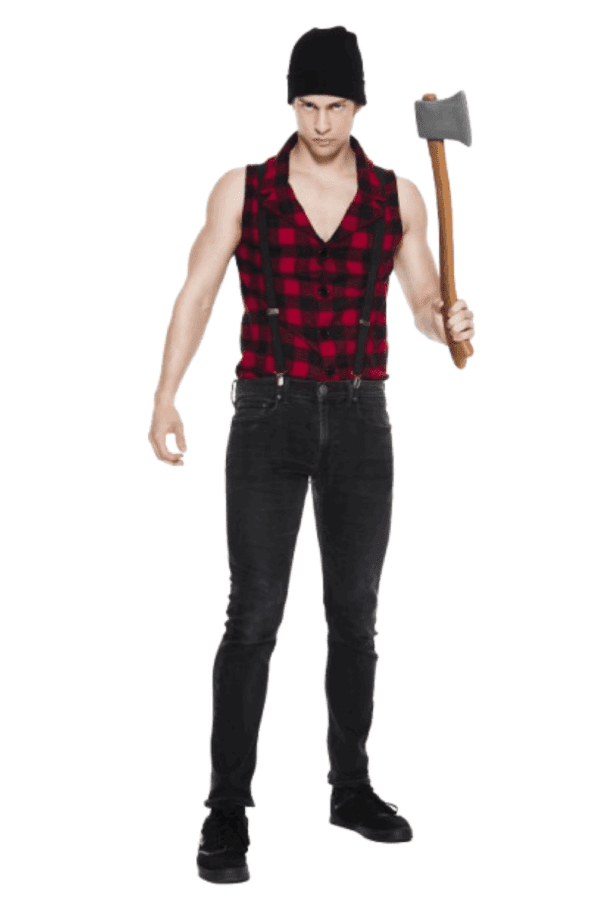 3 PC. Men Handsome Lumberjack Costume Set