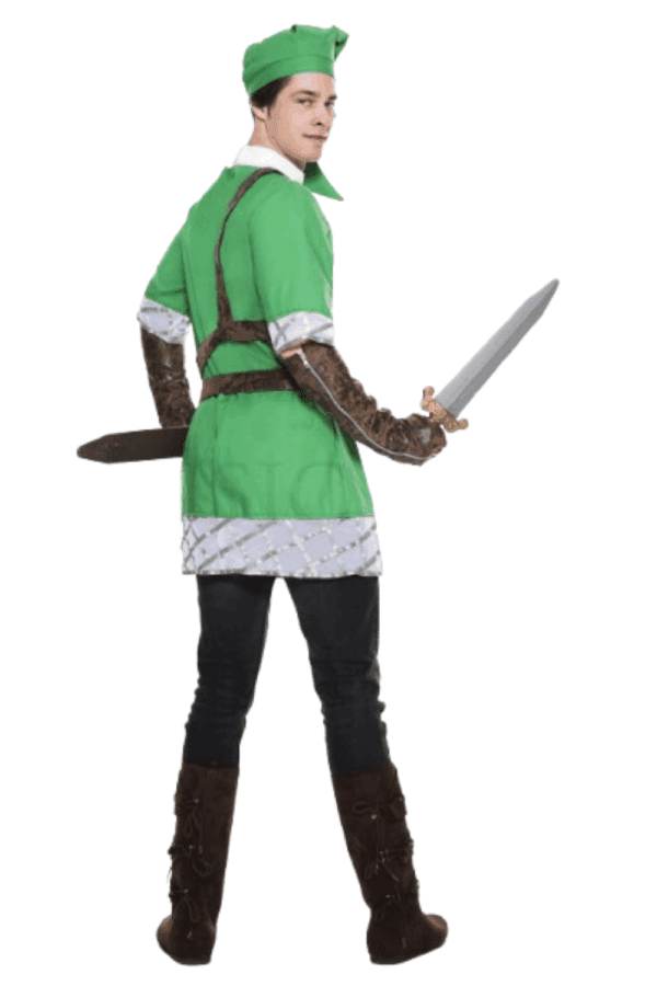 4 PC. Men Big Hearted Elf Costume Set - Image 3