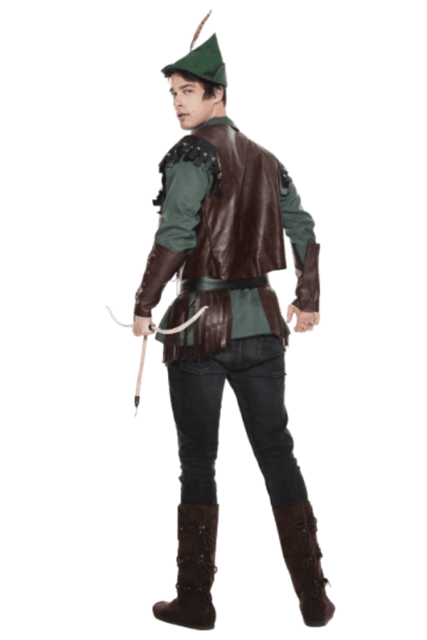 5 PC. Men Charitable Robin Costume Set - Image 2