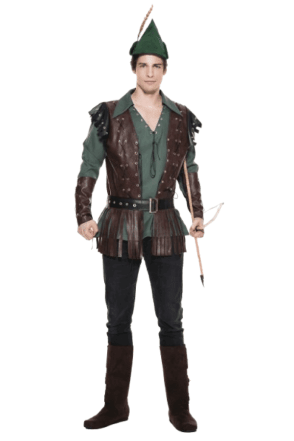 5 PC. Men Charitable Robin Costume Set