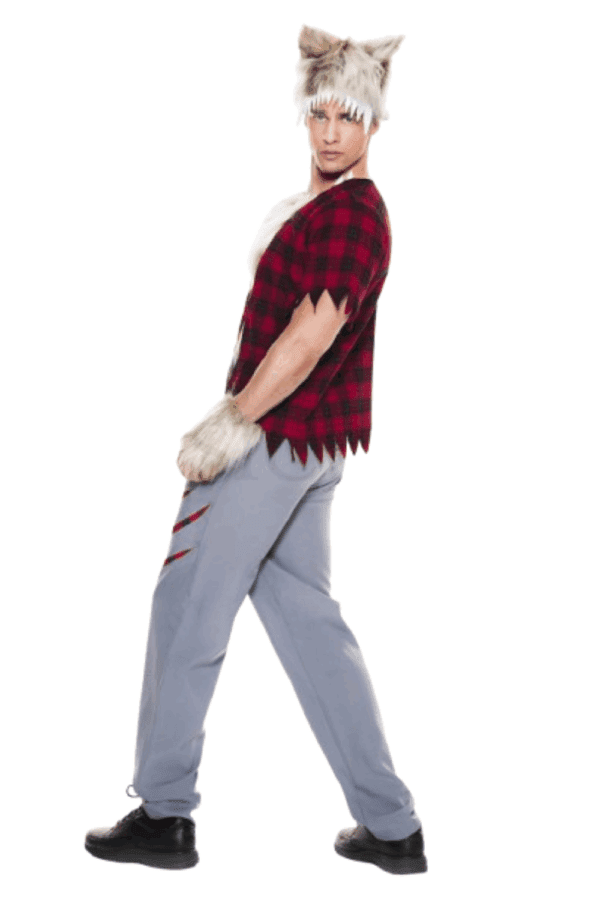 4 PC. Men Man Werewolf Costume Set - Image 2