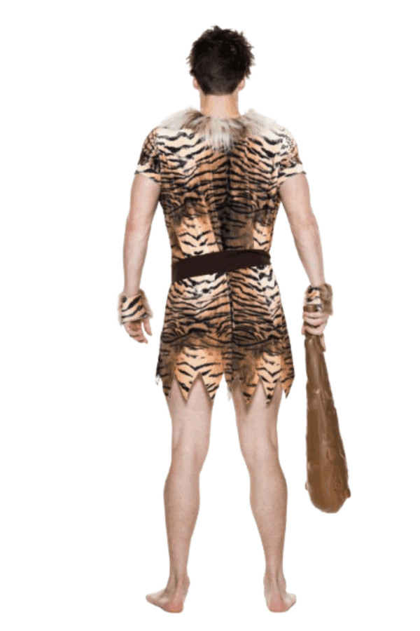 3 PC. Men Cave Man Costume Set - Image 2