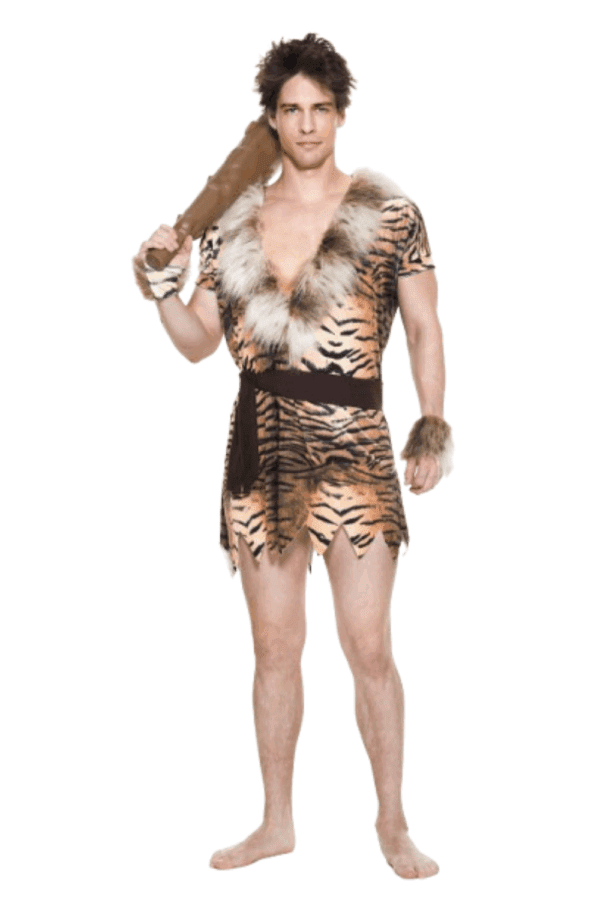 3 PC. Men Cave Man Costume Set