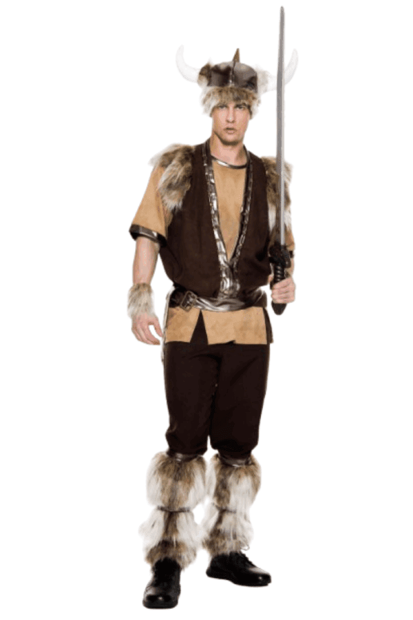 7 PC. Men Brave Viking Costume Set
